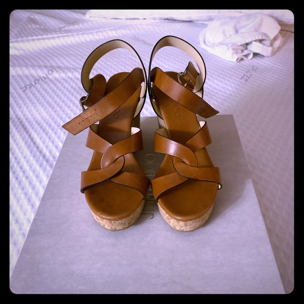 Jimmy Choo Brown Wedges